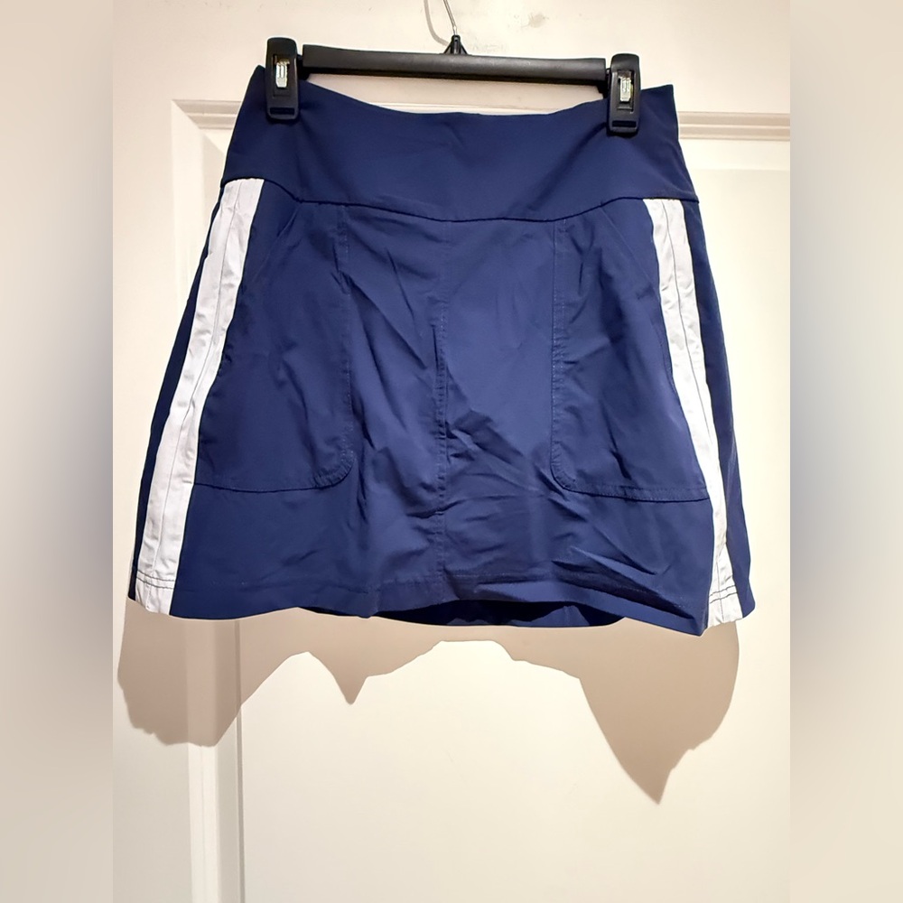 Kinona golf skirt skort blue with stripe small activewear versatile